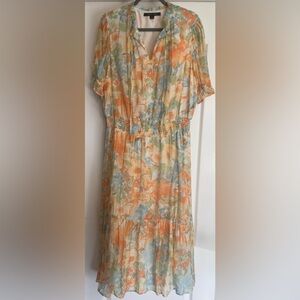 Cynthia Steffe Pastel Floral Midi Dress